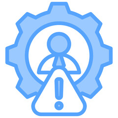 Crisis Management Blue Icon