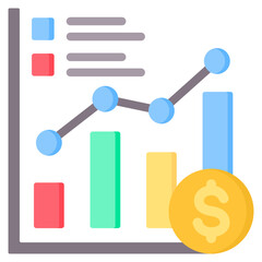 Economic Development Flat Icon