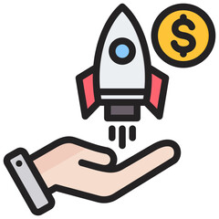 Start Up Companies Outline Color Icon