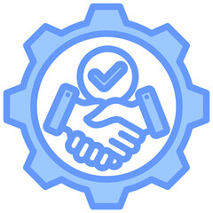 Strategic Partners Blue Icon