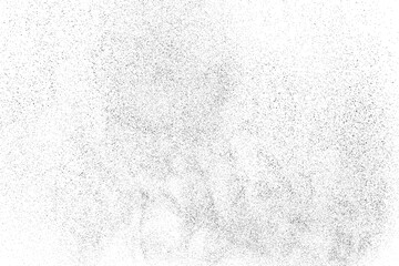 Distressed black texture. Dark grainy texture on white background. Dust overlay textured. Grain noise particles. Rusted white effect. Grunge design elements. Vector illustration, EPS 10.