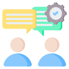 Negotiation Flat Icon