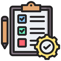 Planning Outline Color Icon