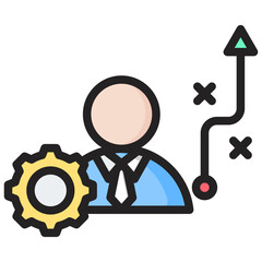 Strategies Outline Color Icon
