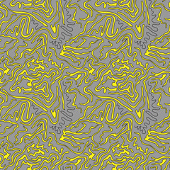 Abstract psychedelic seamless colorful artwork with hand drawn wave patterns