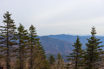 Hiking in the mountains. Rest in the mountains. Tourism and hiking.
