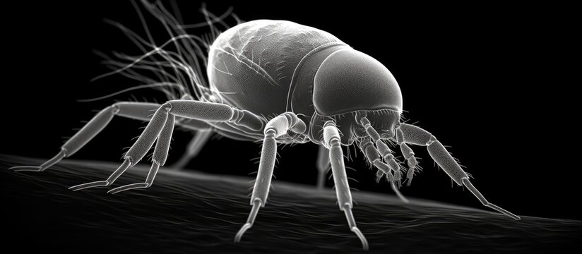 Flea micrograph diseases including plague caused by Yersinia pestis Photo by Janice Haney Carr With copyspace for text