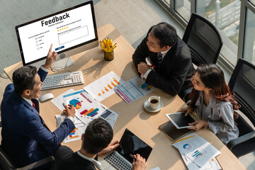 Customer feedback and review analysis by modish computer software for corporate business