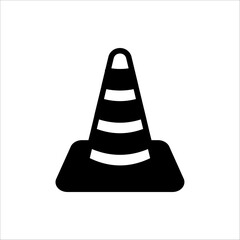 Construction cone icon, vector illustration design. isolated on white background
