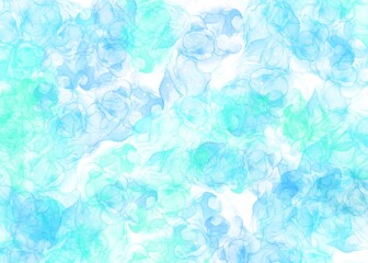 Abstract turquoise watercolor background