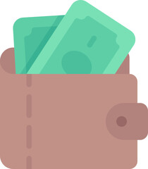 Wallet money icon