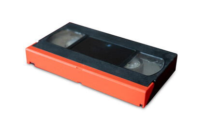 Obraz premium PNG format of Old black VHS video tape isolated on transparent background