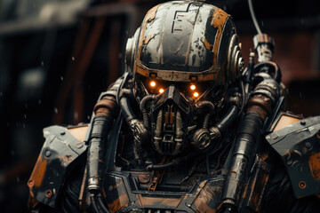 Fototapeta premium Roboter Spiel Terminator