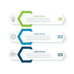 Vector infographic design template with 3 options or steps