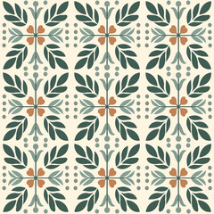 Tile pattern geometric repeat mosaic wall background classic shape texture