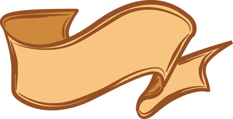Hand Drawn Ribbon Banner Element