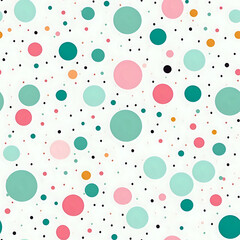 seamless colorful pattern with circles