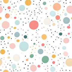 seamless colorful pattern with circles
