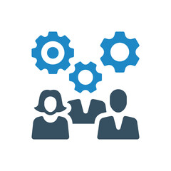 business management icon vector illustration