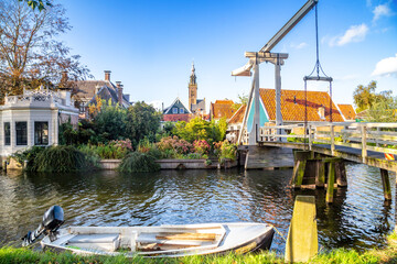 Kwakelbrug, Altstadt, Edam, IJsselmeer, Niederlande 