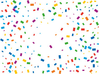 Magic Rectangular Rainbow Confetti