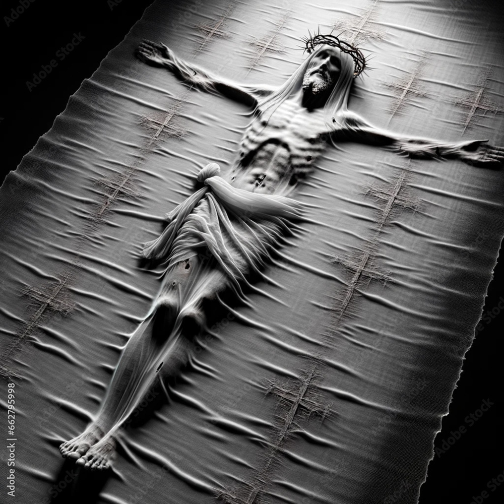 Canvas Prints the redeemer's rest: christ's body with outstretched arms