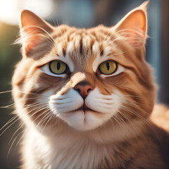 Fototapeta premium close up of cat