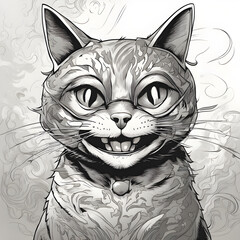 sketch of cat