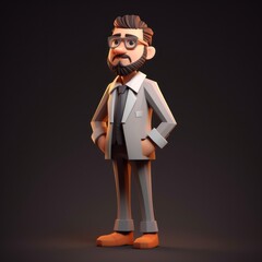 Stylized 3D Minimalistic Character