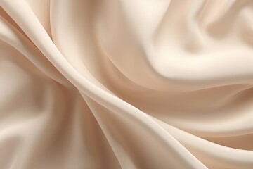 Pearl satin, linen textiles, jeans fabric curves wave lines background texture for web design , banner , business concept. Generative AI