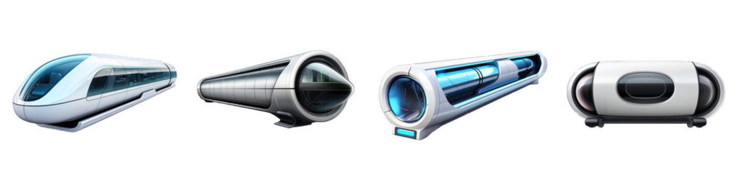 Hyperloop clipart collection, vector, icons isolated on transparent background