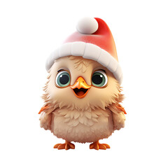 3D Cute Christmas Chick