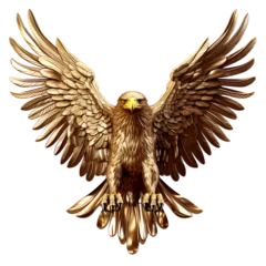 Foto op Canvas 3d gold eagle symbol © Pure Imagination