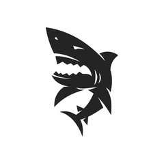 shark logo template Isolated. Brand Identity. Icon Abstract Vector graphic