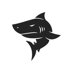 shark logo template Isolated. Brand Identity. Icon Abstract Vector graphic