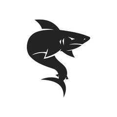 shark logo template Isolated. Brand Identity. Icon Abstract Vector graphic