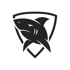 shark logo template Isolated. Brand Identity. Icon Abstract Vector graphic