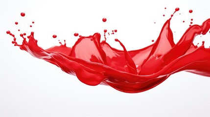 red paint splash isolated