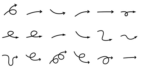 Black Arrow Shape Decorative Pack