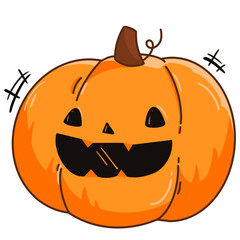 cute pumpkin in halloween