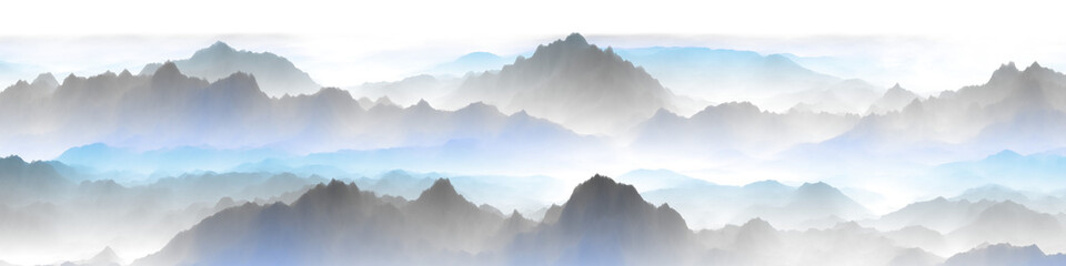 panorama of the mountains - Powered by Adobe