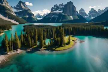 Fototapeta na wymiar lake in yosemite