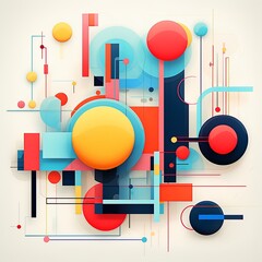 Obraz premium Contemporary Abstract Geometric Illustration