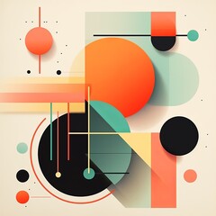 Contemporary Abstract Geometric Illustration