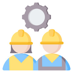 Field Engineering Flat Icon