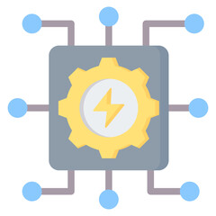 Energy Systems Flat Icon