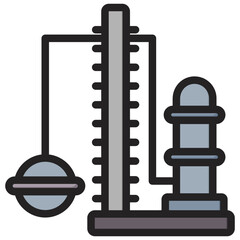 Petroleum Refining Outline Color Icon