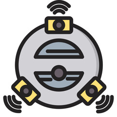 Vacuum Technology Outline Color Icon