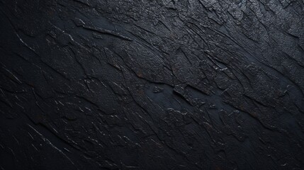 Fototapeta premium Abstract black textured background with scratches