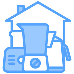 Small Appliances Blue Icon